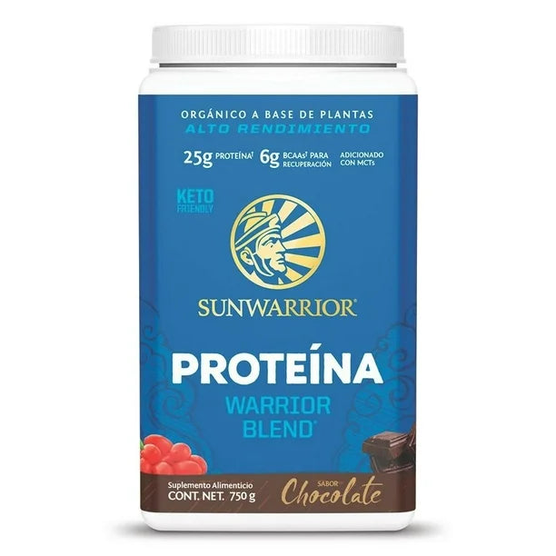 sunwarrior proiteina warrior blend chocolate 750gr