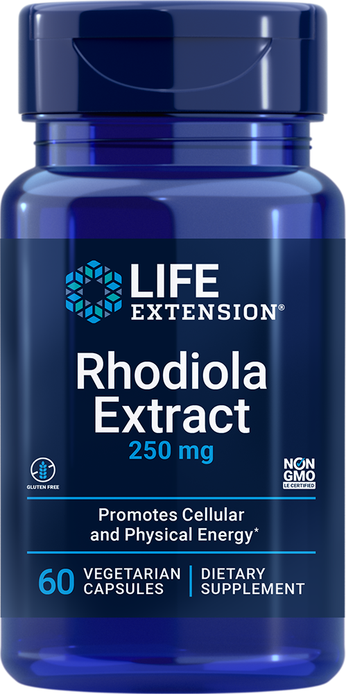 Rhodiola Extract 250 mg 60 veg cap LIFE EXTENSION
