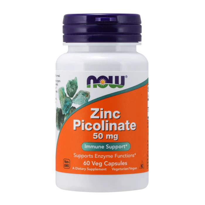 NOW Zinc Picolinate -- 50 mg - 60 Capsules