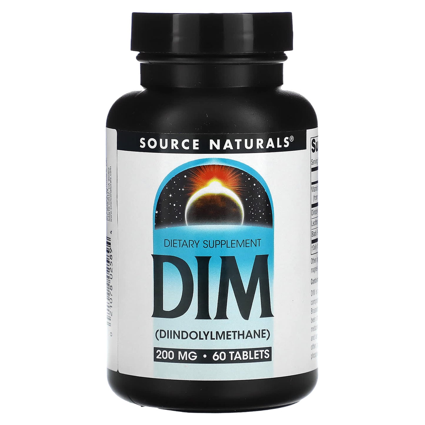 Source Naturals DIM -- 200 mg - 60 Tablets