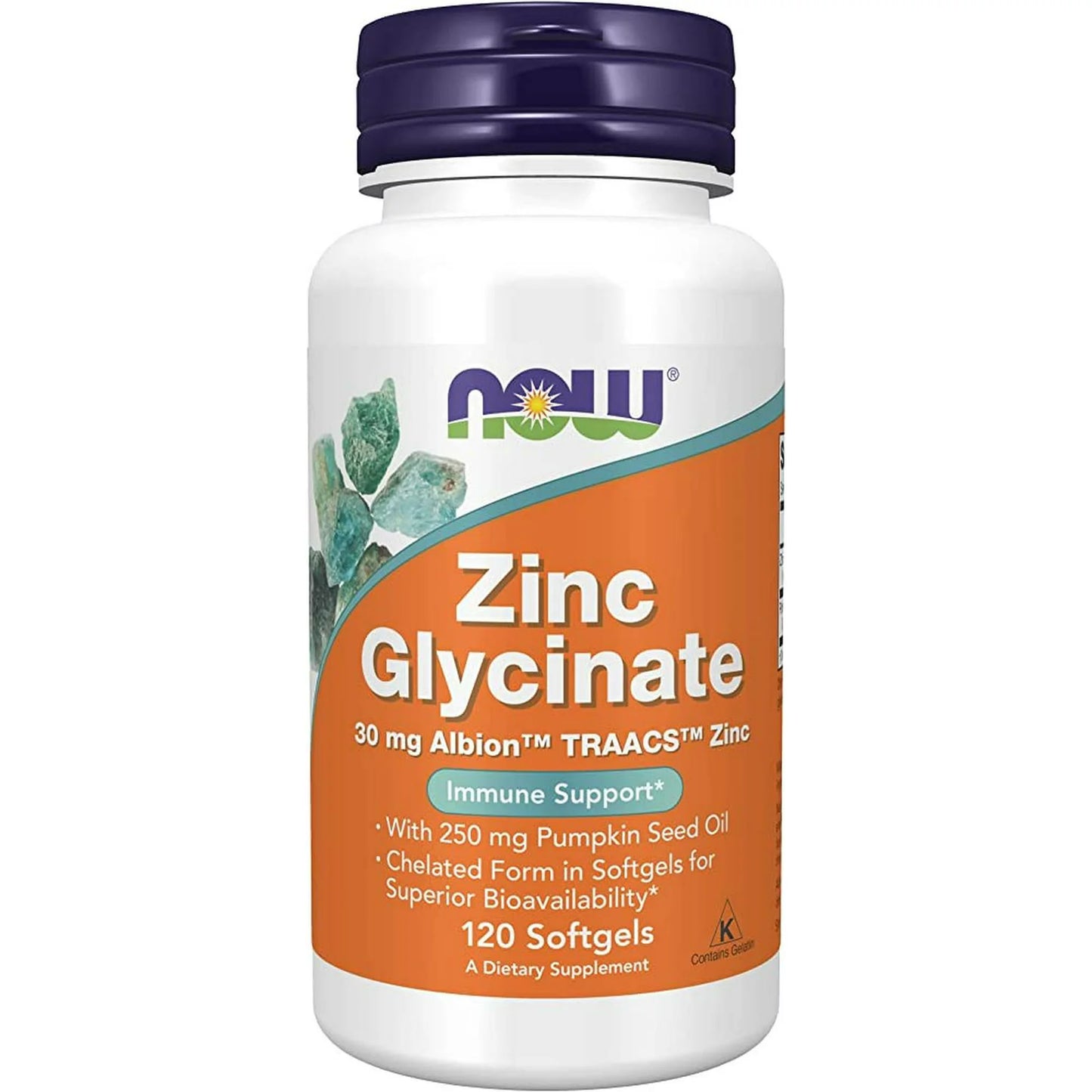 NOW zinc glycinate 120caps