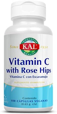 Vitamina C with Rosehips 100caps KAL