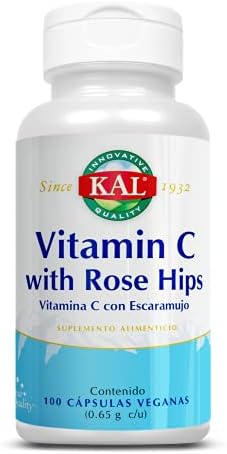 Vitamina C with Rosehips 100caps