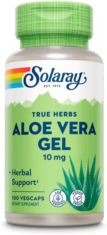 Solaray Aloe Vera Gel Concentrate 100 Caps