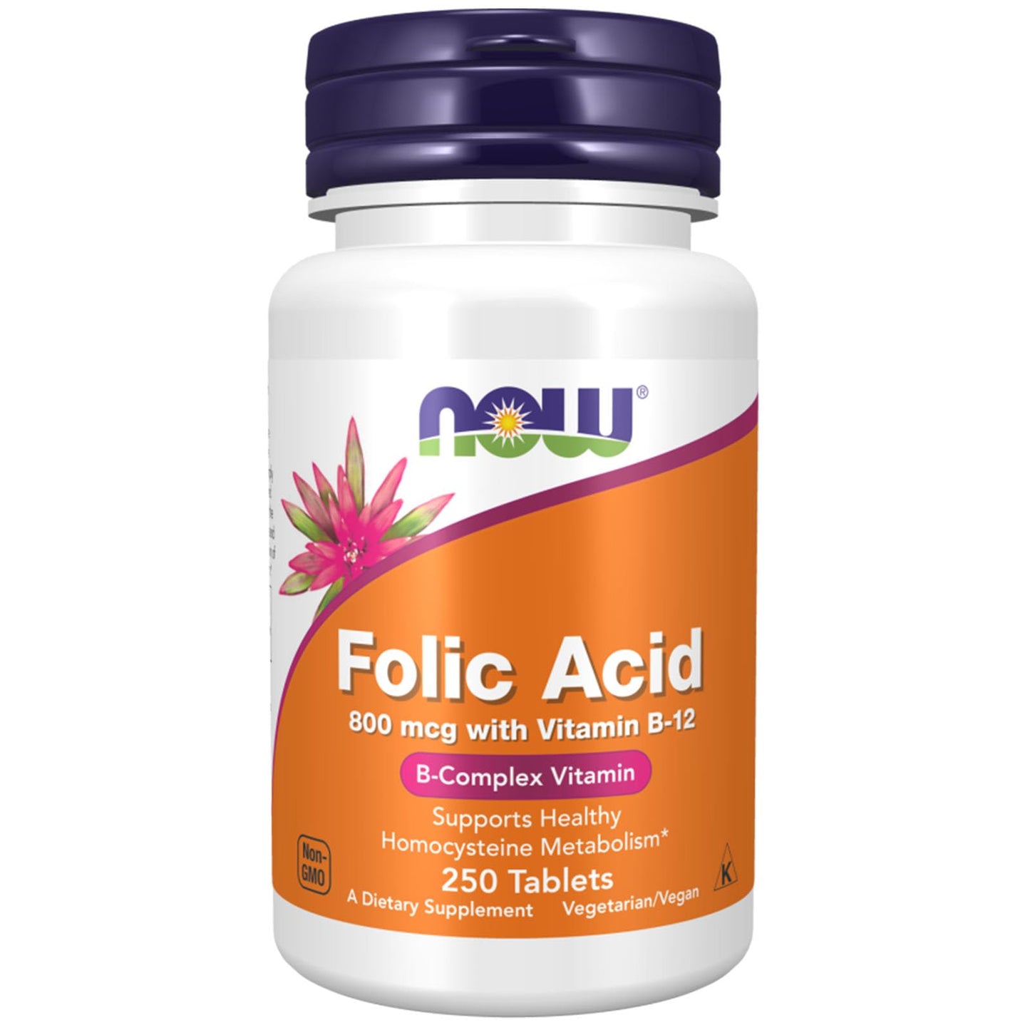 NOW Folic Acid 800 mcg 250 Tablet