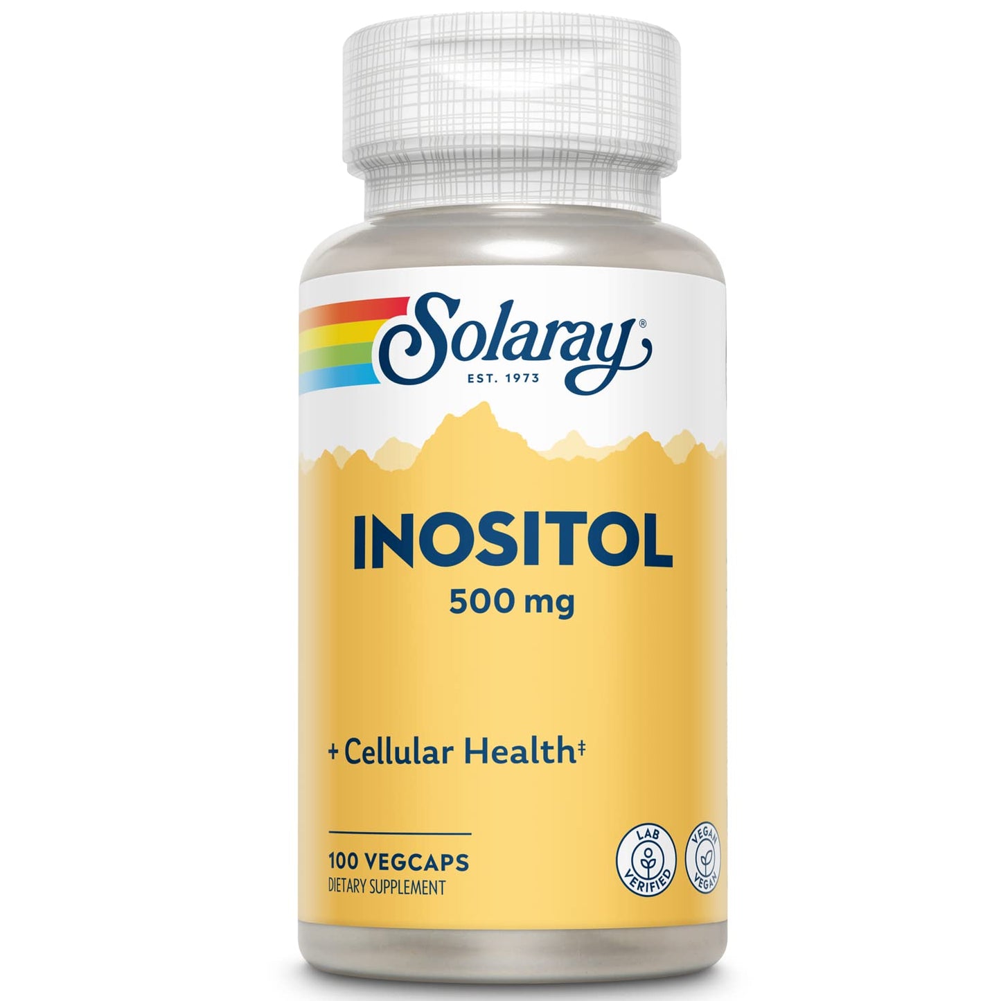 Solaray Inositol -- 500 mg - 100 VegCaps