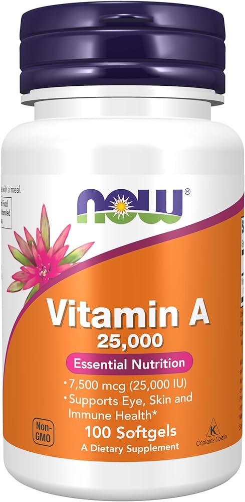 NOW Vitamin A -- 25000 IU - 100 Softgels