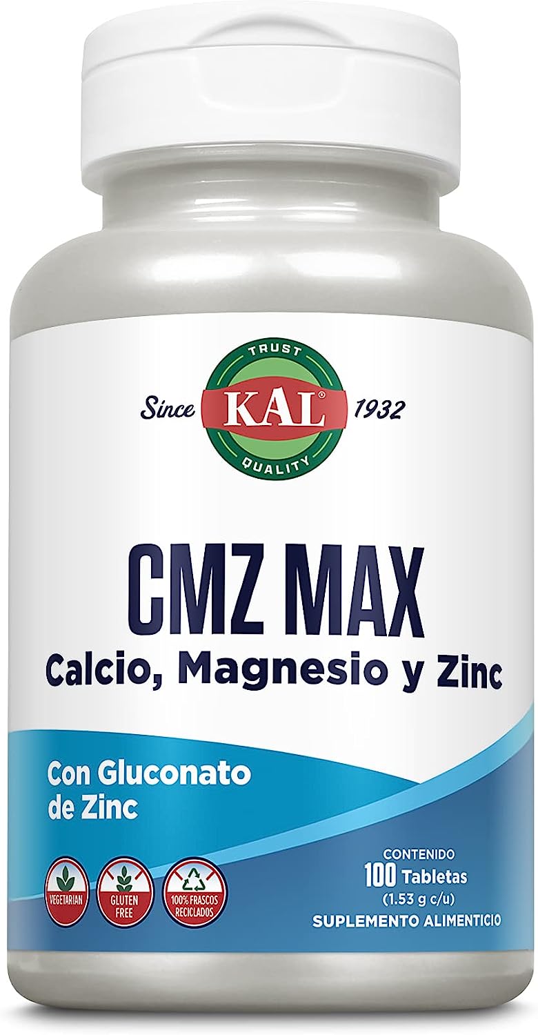 CMZ MAX Calcio, Magnesio y Zinc 100tabs KAL