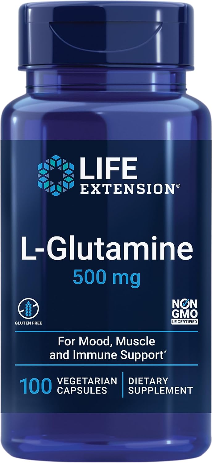 Life Extension L-Glutamina 500 mg 100 capsulas LIFE EXTENSION