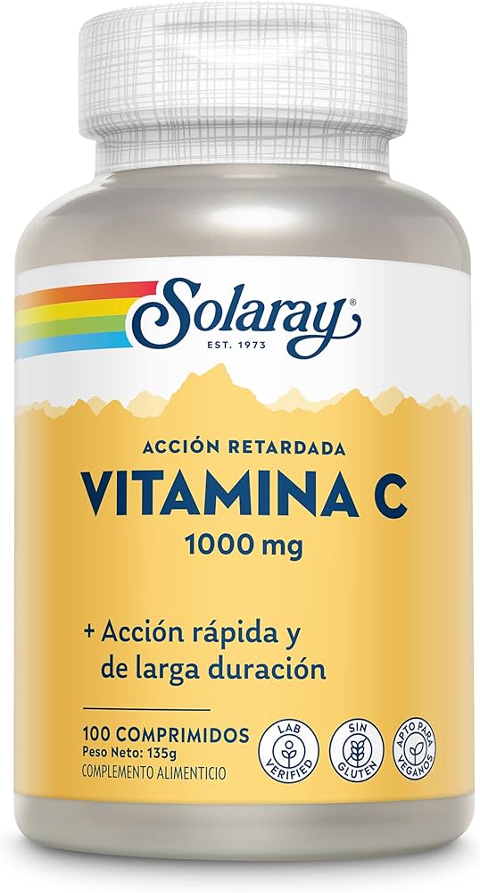 Solaray Vitamin C -- 1000 mg - 100 VegCaps