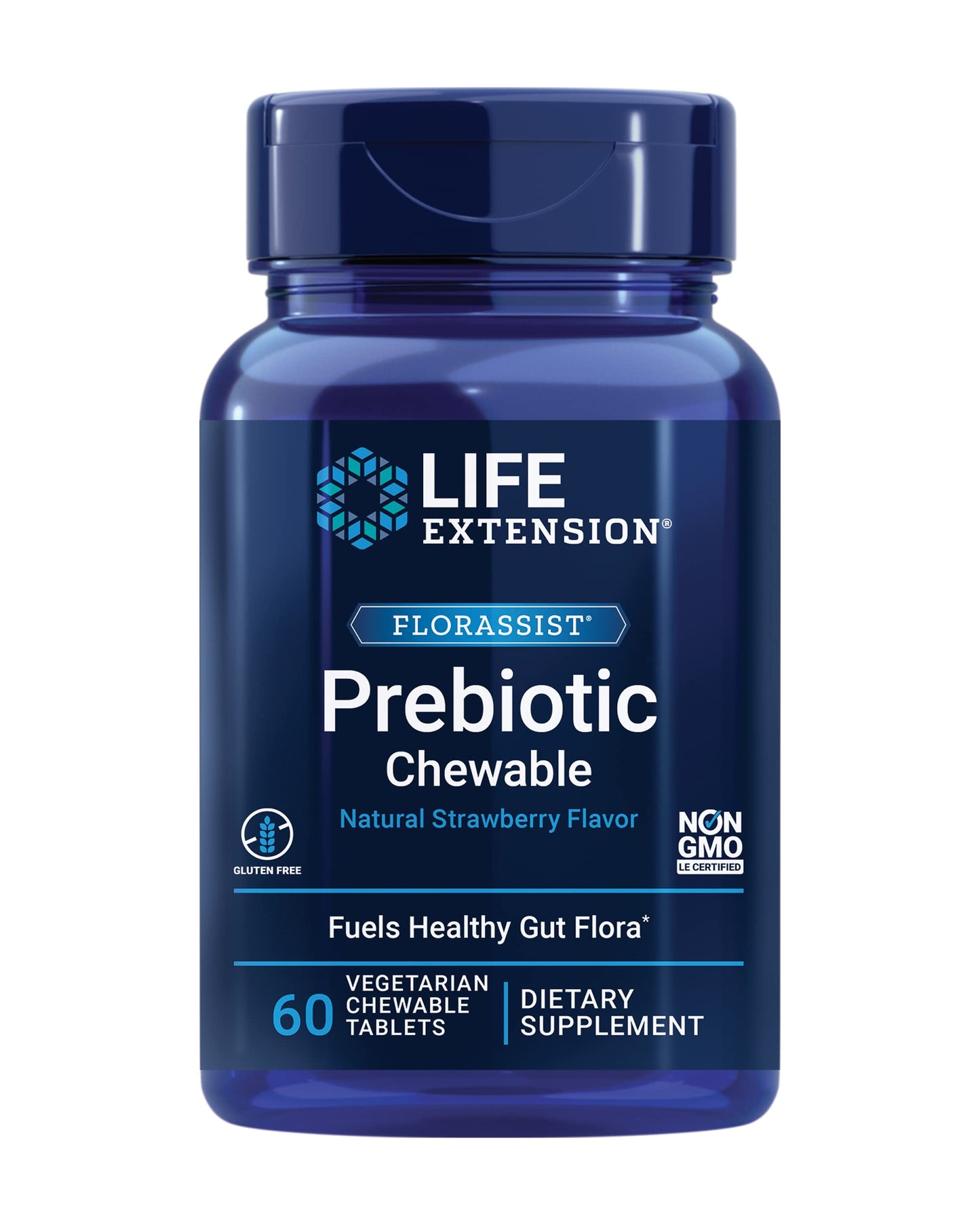 Florassist prebiotic chewable 60 vegetarian chewable tablets LIFE EXTENSION