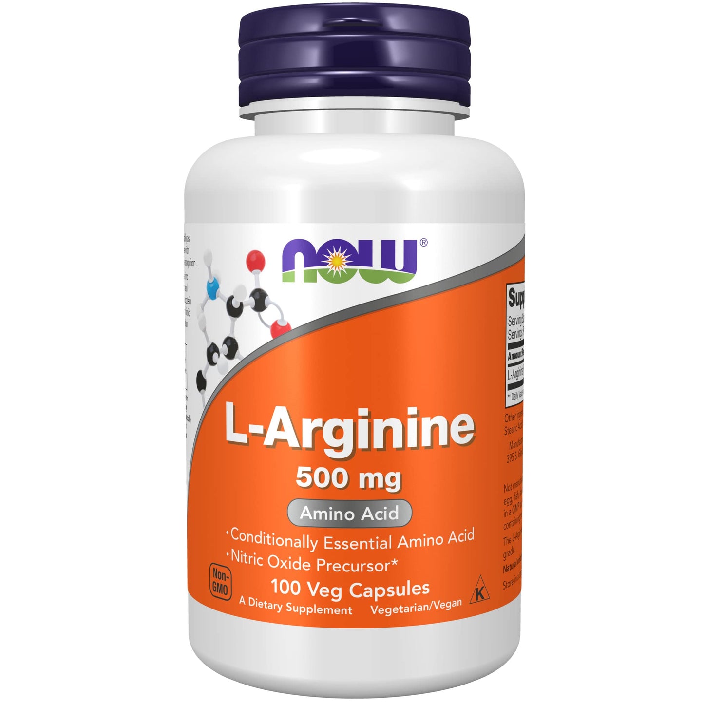 L-arginine 500 mg 100 veg cap