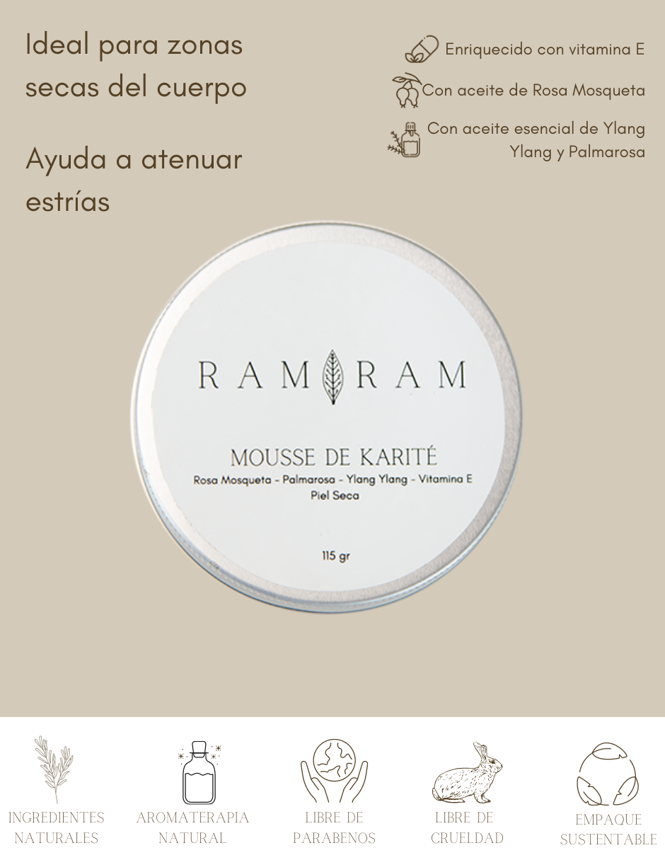 Mousse de karité 100 g RAM RAM