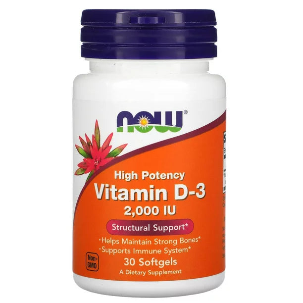 NOW Vitamin D3 2000 IU 30 caps