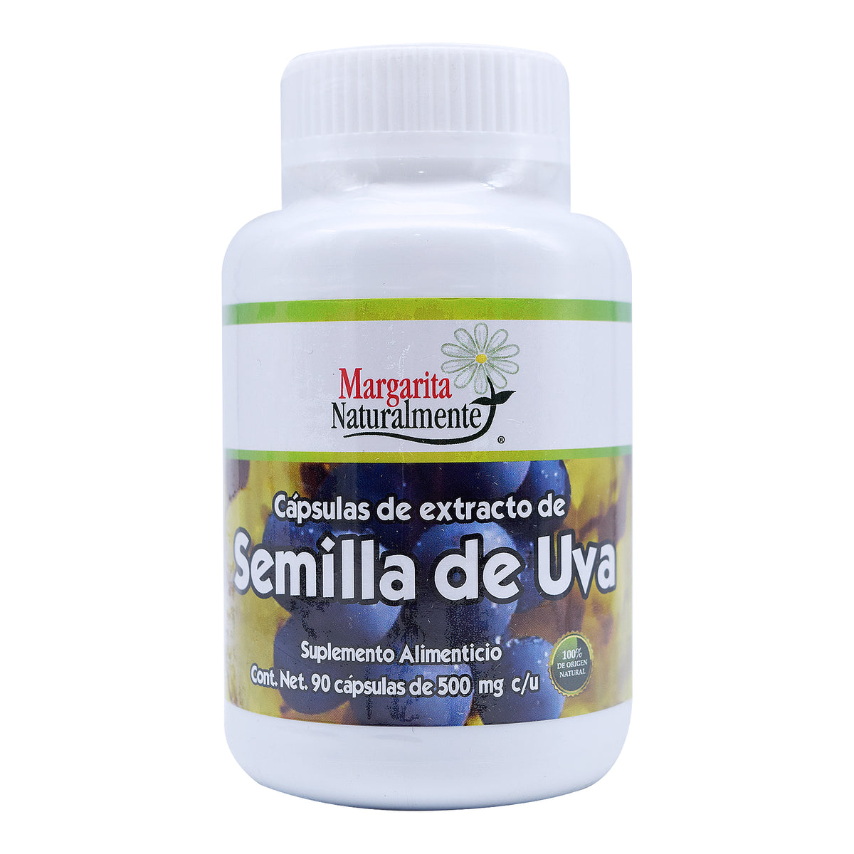 Capsulas de semilla de uva 90 cap 500 mg