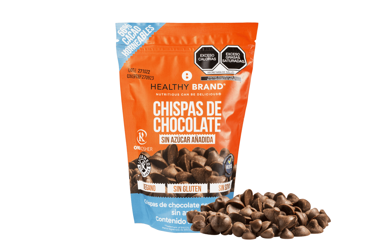 Chispas de chocolate HEALTHY BRAND