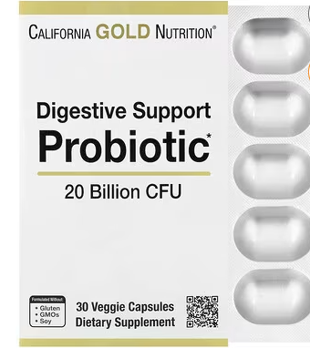 Digestive Support Probiotic 20 Billon CFU CALIFORNIA GOLD NUTRITION