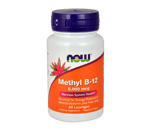 NOW Methyl B-12 -- 5000 mcg - 60 Lozenges