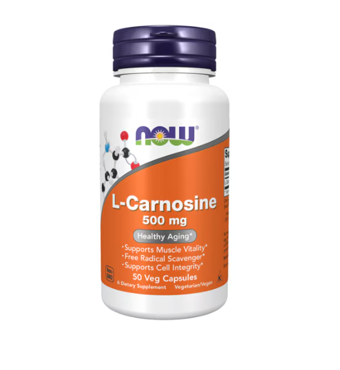 NOW L-Carnosine -- 500 mg - 50 Vcaps® VITACOST