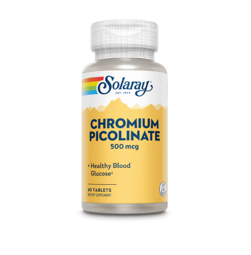 Solaray Chromium Picolinate -- 500 mcg - 60 Tablets VITACOST