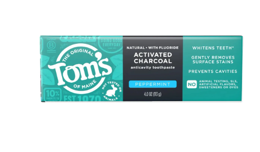 PASTA DENTAL TOM´S OF MAINE CARBÓN ACTIVADO MENTA 113 GR