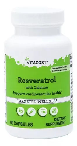 Vitacost Resveratrol with Calcium 60 Caps