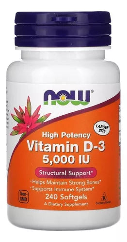 NOW Vitamin D-3 -- 5000 IU - 240 Softgel