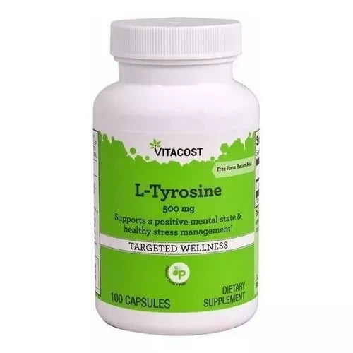 Vitacost L-Tyrosine -- 500 mg - 100 Capsules