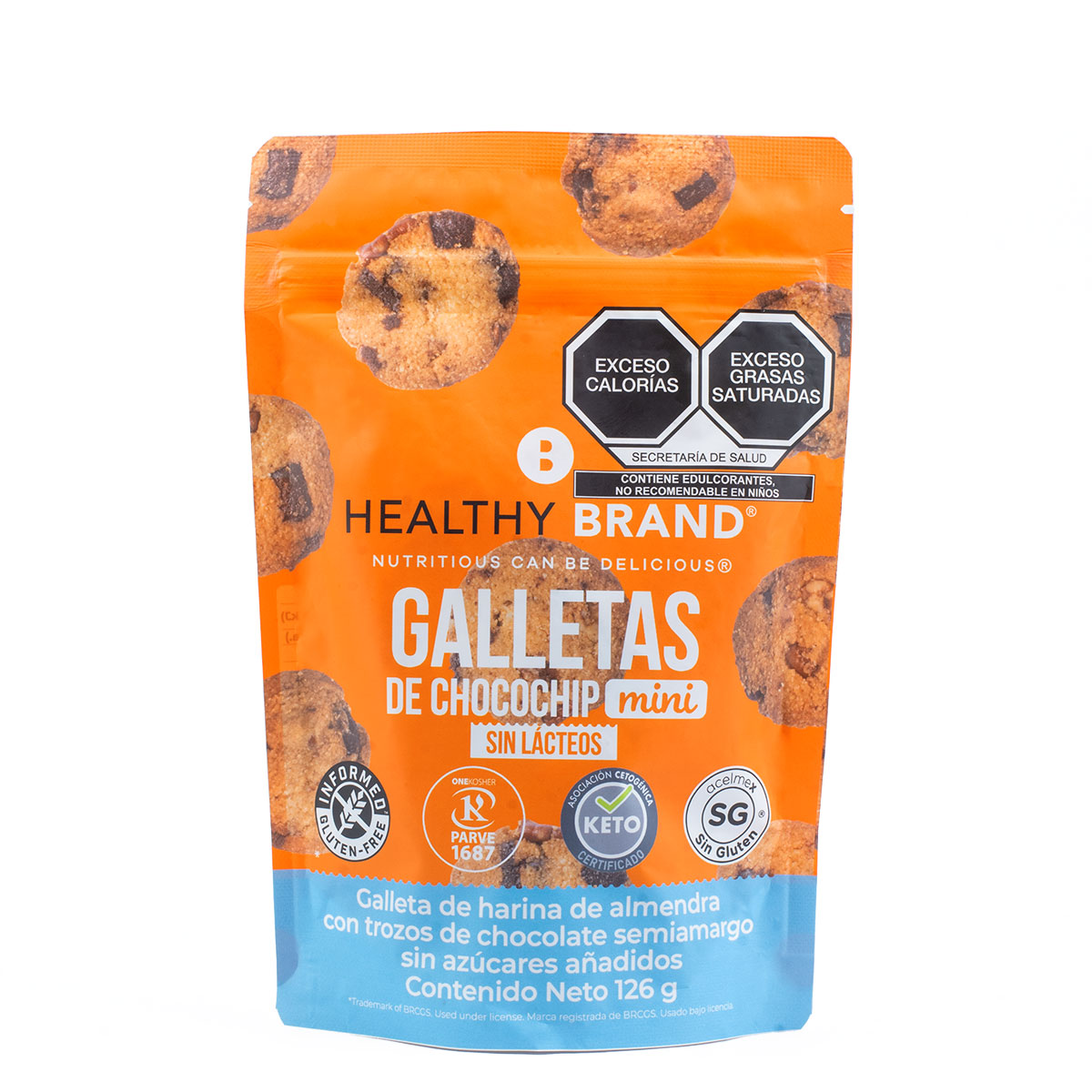 Mini galletas chocochip 126gr HEALTHY BRAND