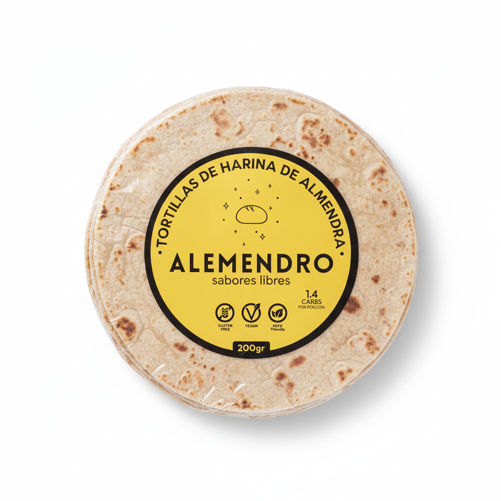 Tortillas de harina de almendra ALEMENDRO 200g
