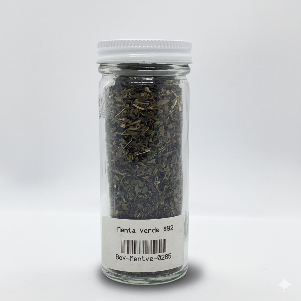 Menta verde frasco