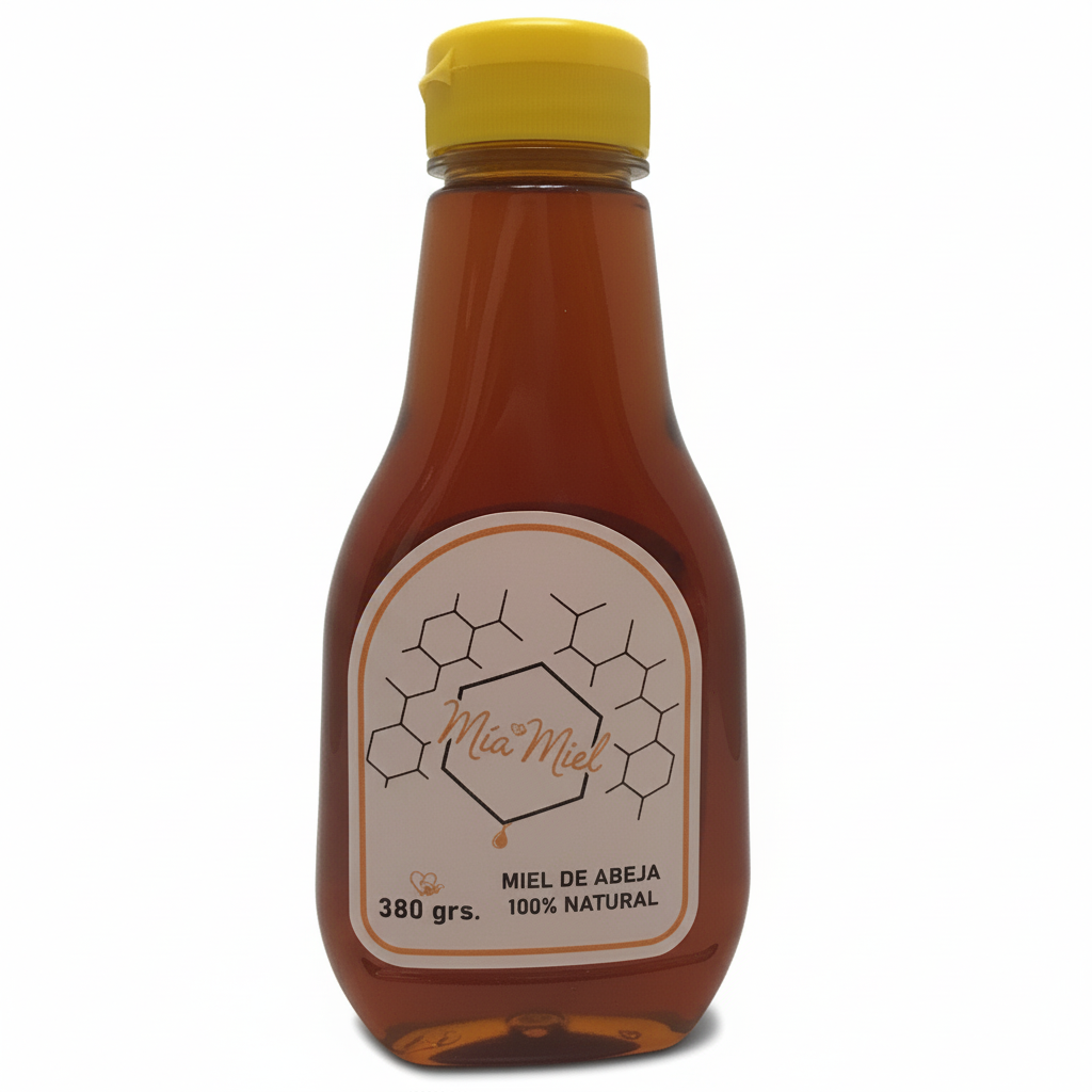 MIEL DE ABEJA 100% NATURAL CONT. NETO 380 GR MIA MIEL