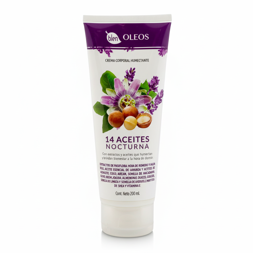 14 Aceites Nocturna – Crema Corporal Humectante de Blen