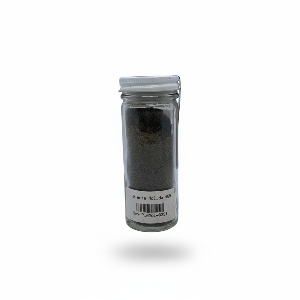Pimienta molida frasco
