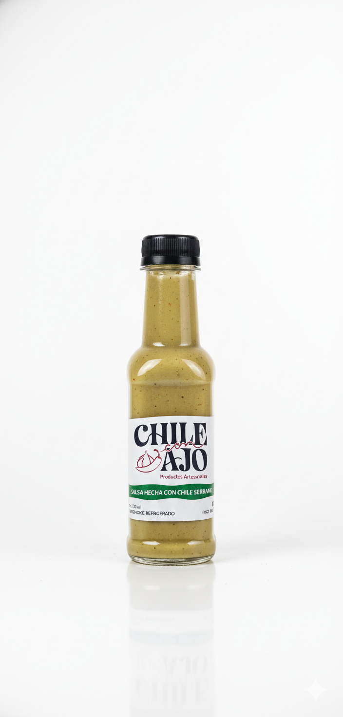Salsa chile con ajo 180ml