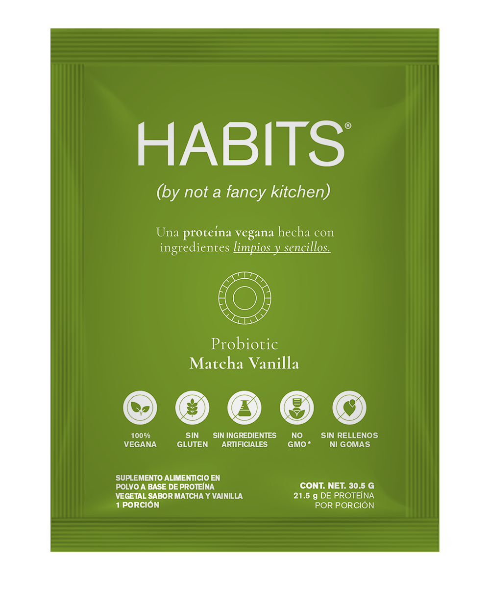 Sobre habits matcha vainilla 30 g