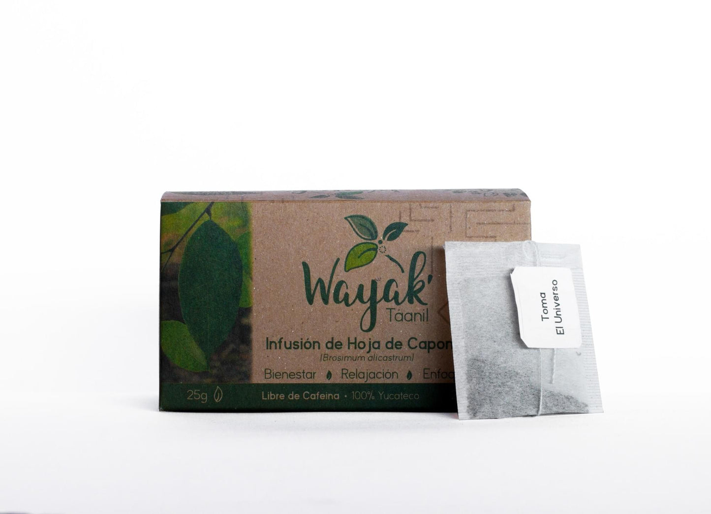 Infusión de hoja de capomo caja con 25 bolsas