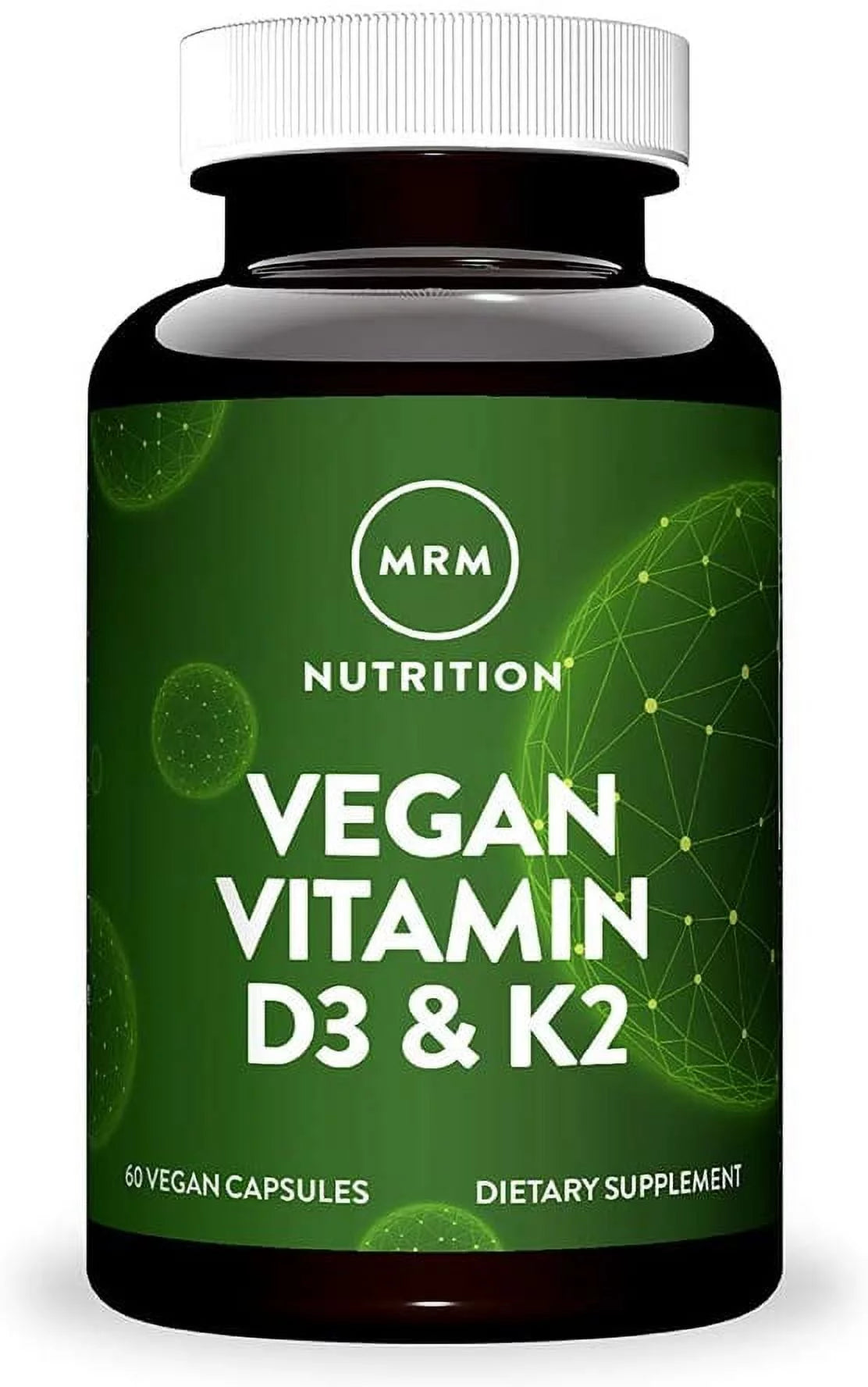 MRM Nutrition Vegan Vitamin D3 & K2 -- 60 Vegan Capsules