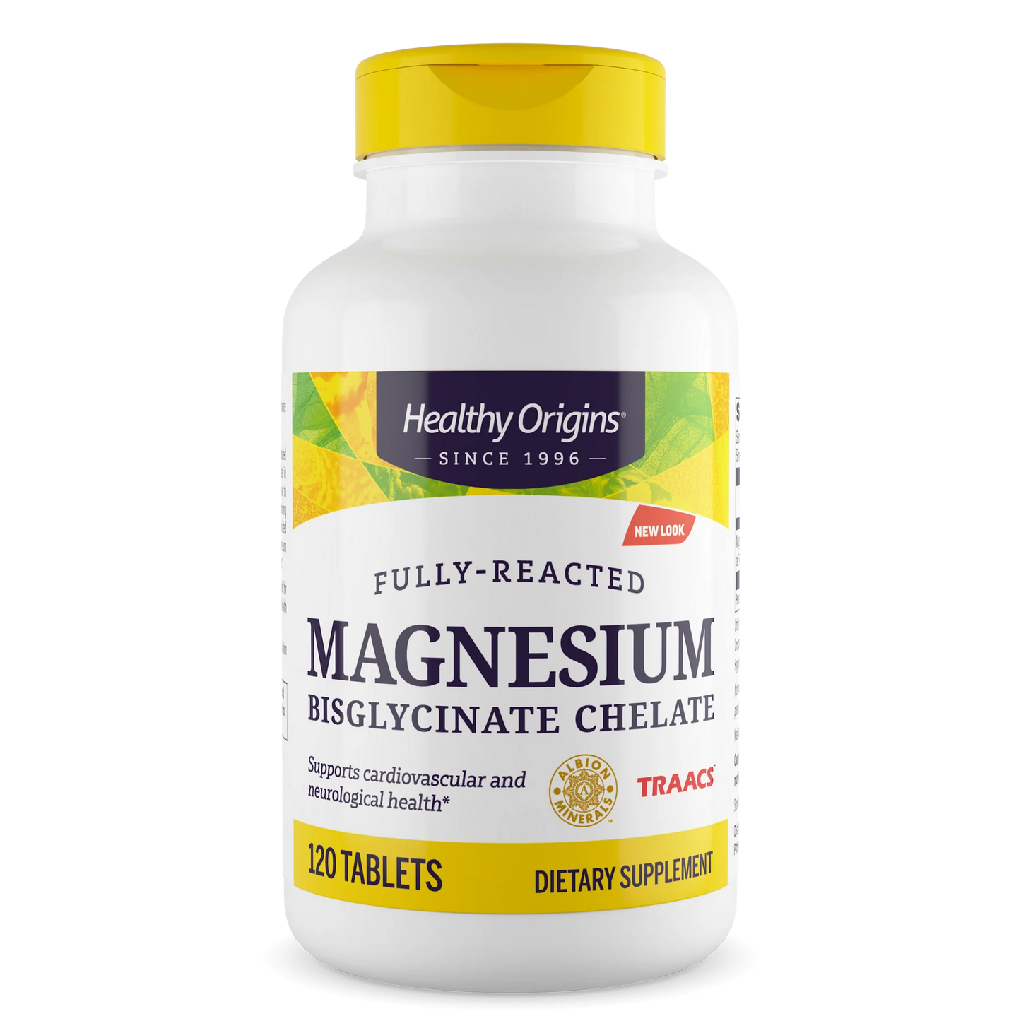 Healthy Origins Magnesium Bisglycinate Chelate -- 120 Tablets