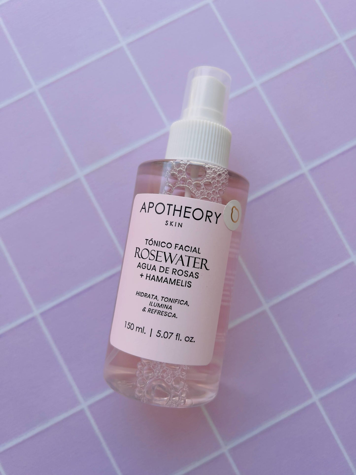 Tónico facial Rosewater agua de rosas + hamamelis 150 ml APOTHEKER