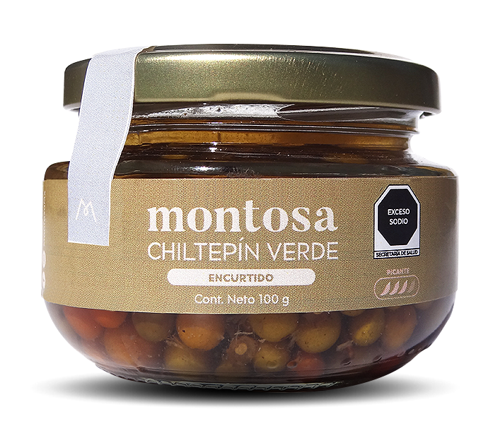 Montosa chiltepín verde 100 g