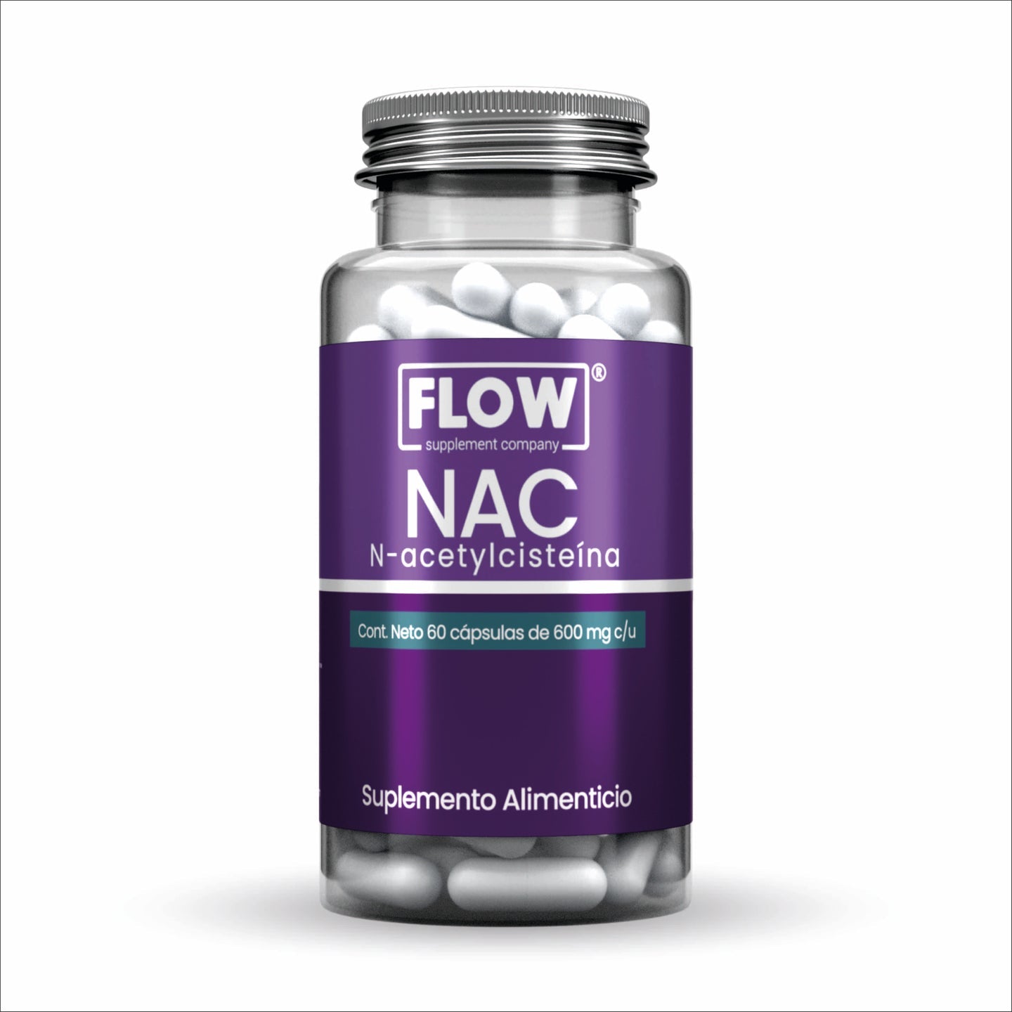NAC N-acetylcisteína 500 mg 60 cap FLOW