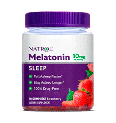 Natrol Gummies Melatonin Strawberry -- 10 mg - 90 Gummies
