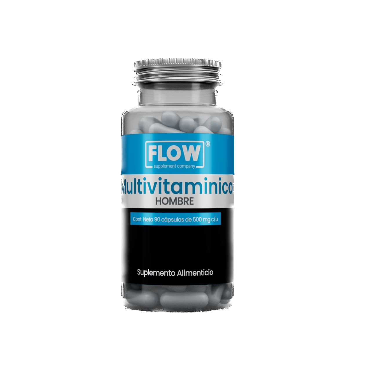 Multivitamínico hombre 500 mg 90 capsulas FLOW