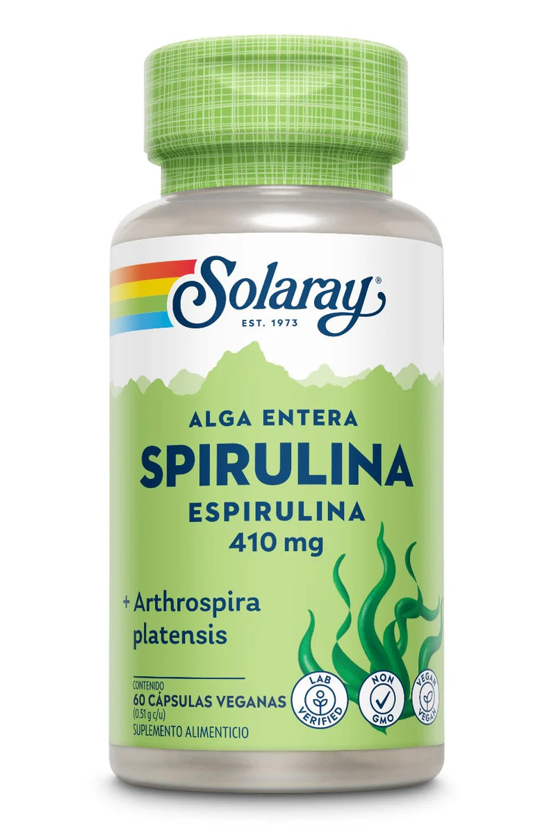 Spirulina 60 Capsulas Veganas SOLARAY