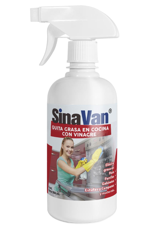 Quita grasa en cocina con vinagre 500 ml