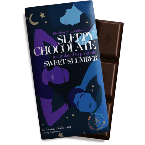 Sleepy chocolate 60% cacao 50 g blueberry lavander flavor