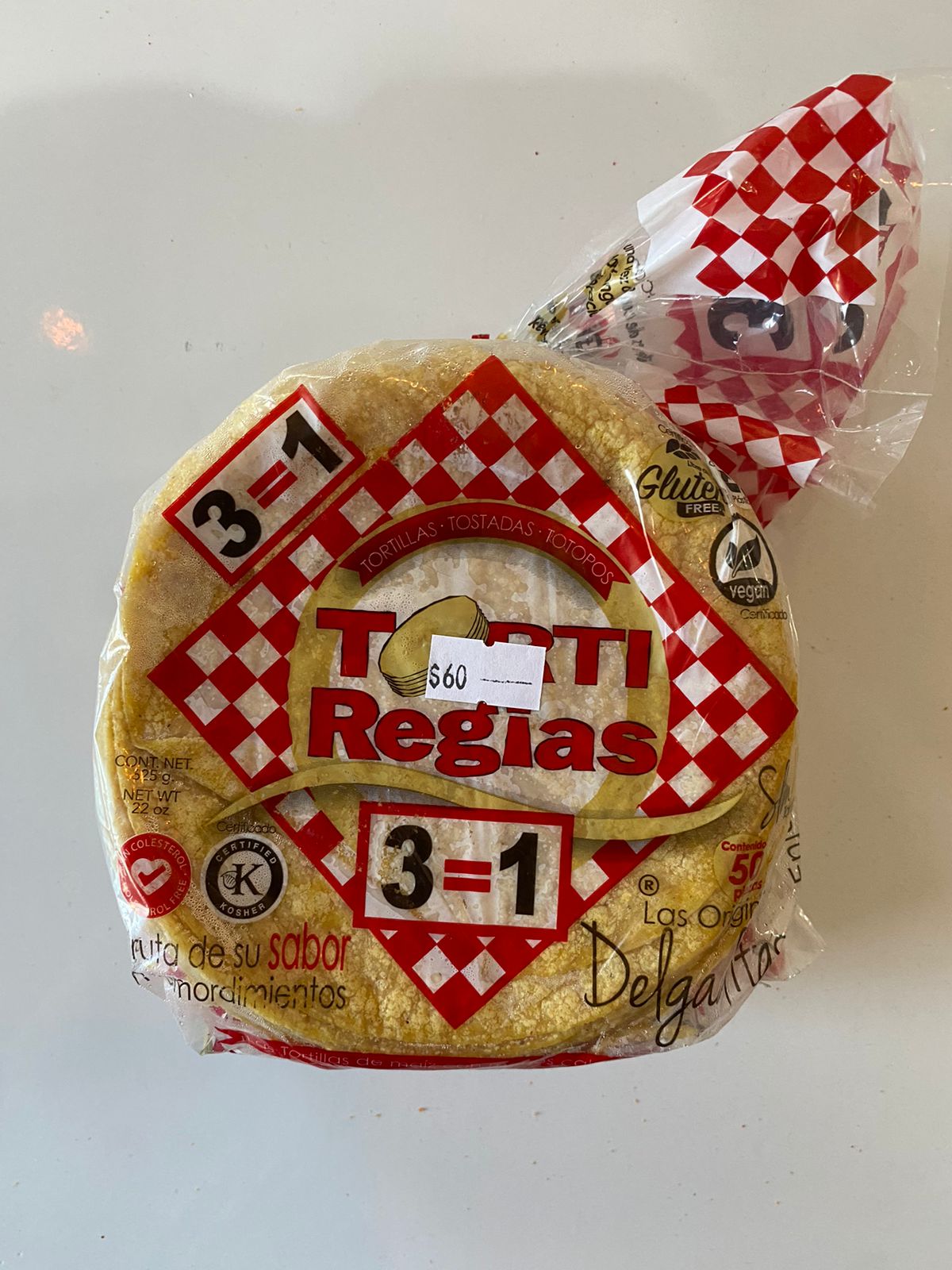 Tortillas de maiz amarilla