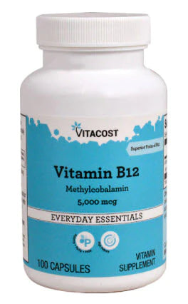 Vitacost Vitamin B-12 Methylcobalamin -- 5000 mcg - 100 Capsule