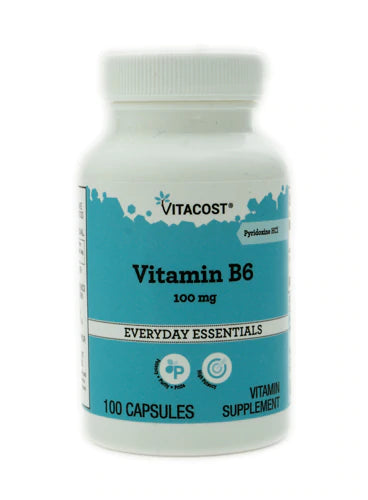 Vitamin B6 100mg 100caps vitacost